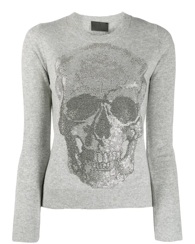 Philipp Plein Skull' Pullover - Grau Grau