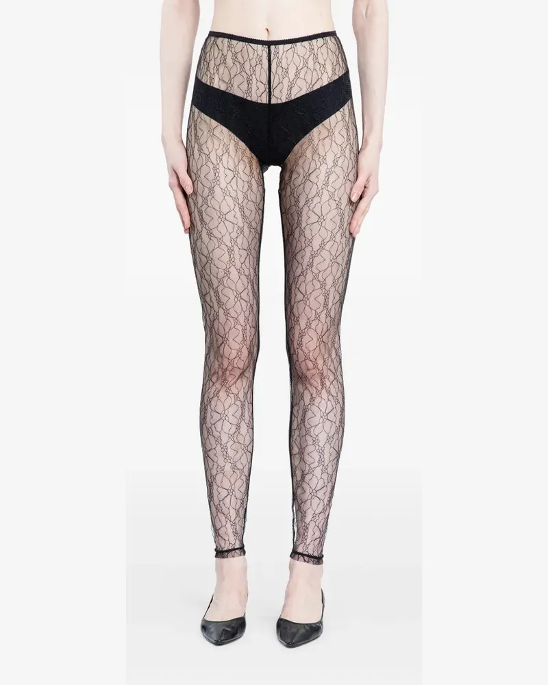 The Garment Dream Leggings mit Spitzenmuster - Schwarz Schwarz