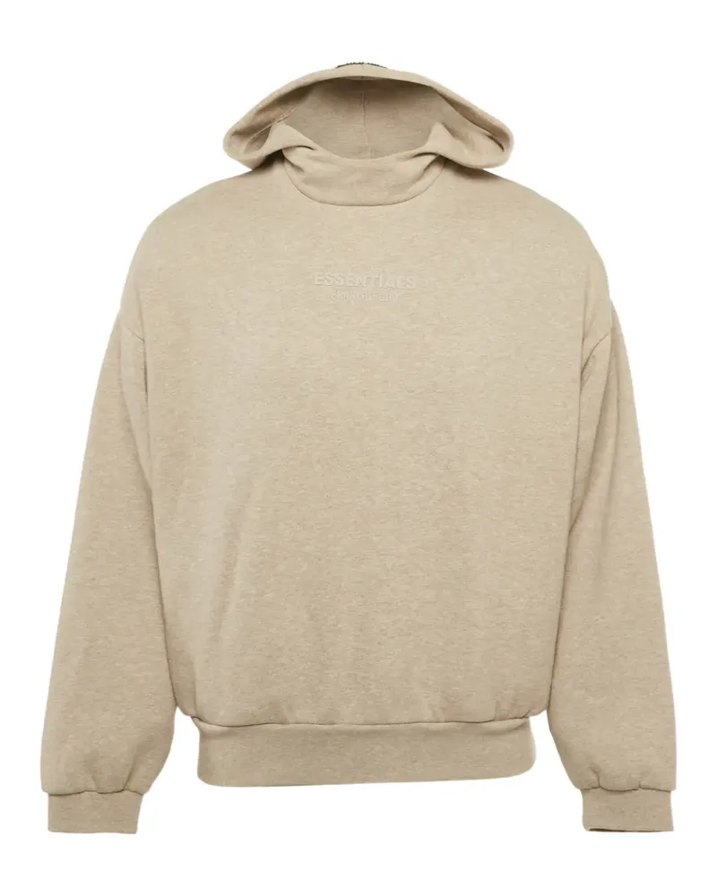 Fear of God cotton logo hoodie - Nude Nude