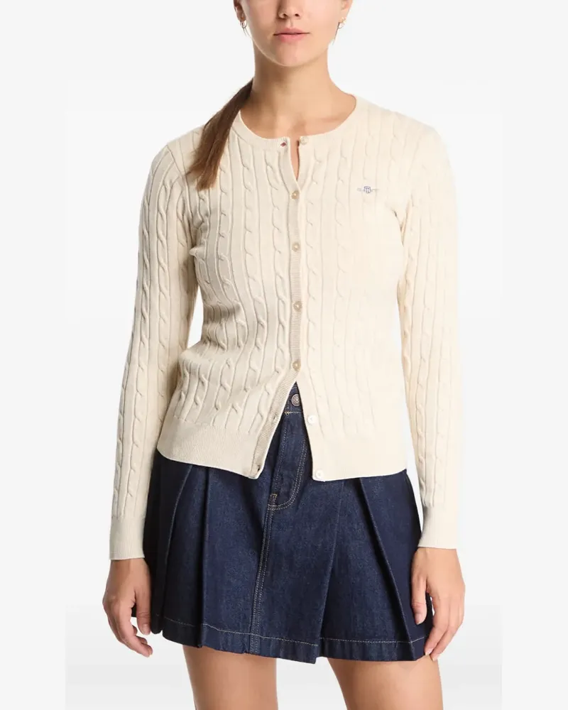 Gant cable-knit cardigan - Nude Nude