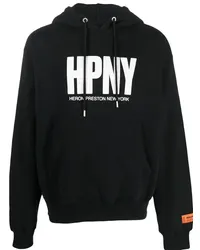 Heron Preston Hoodie mit Kordelzug Schwarz