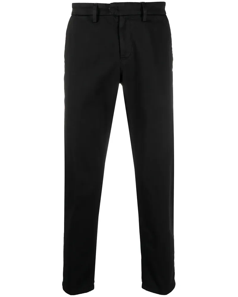 Dondup Taillenhohe Cropped-Hose - Schwarz Schwarz