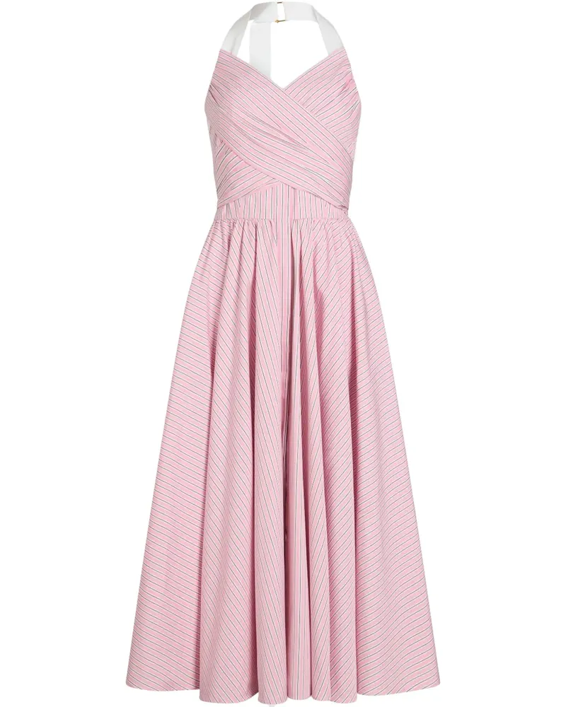 Patou Maxikleid mit Neckholder - Rosa Rosa