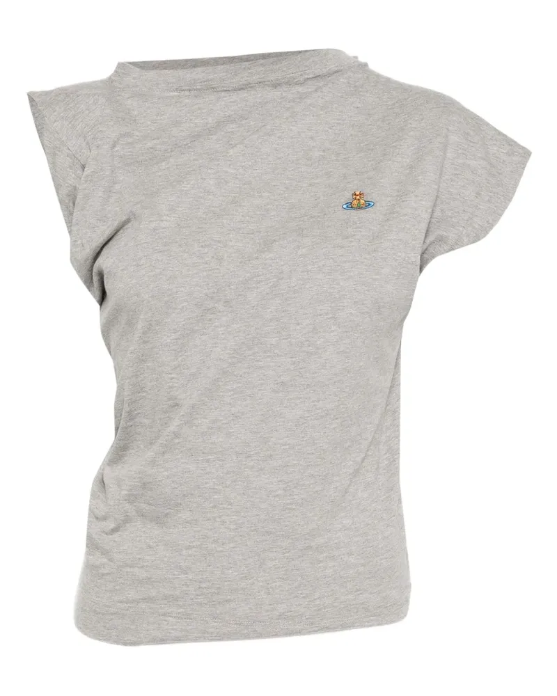 Vivienne Westwood T-Shirt mit Logo-Stickerei - Grau Grau