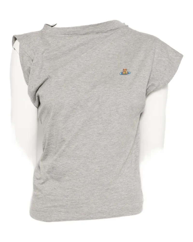 Vivienne Westwood logo-embroidered T-shirt - Grau Grau