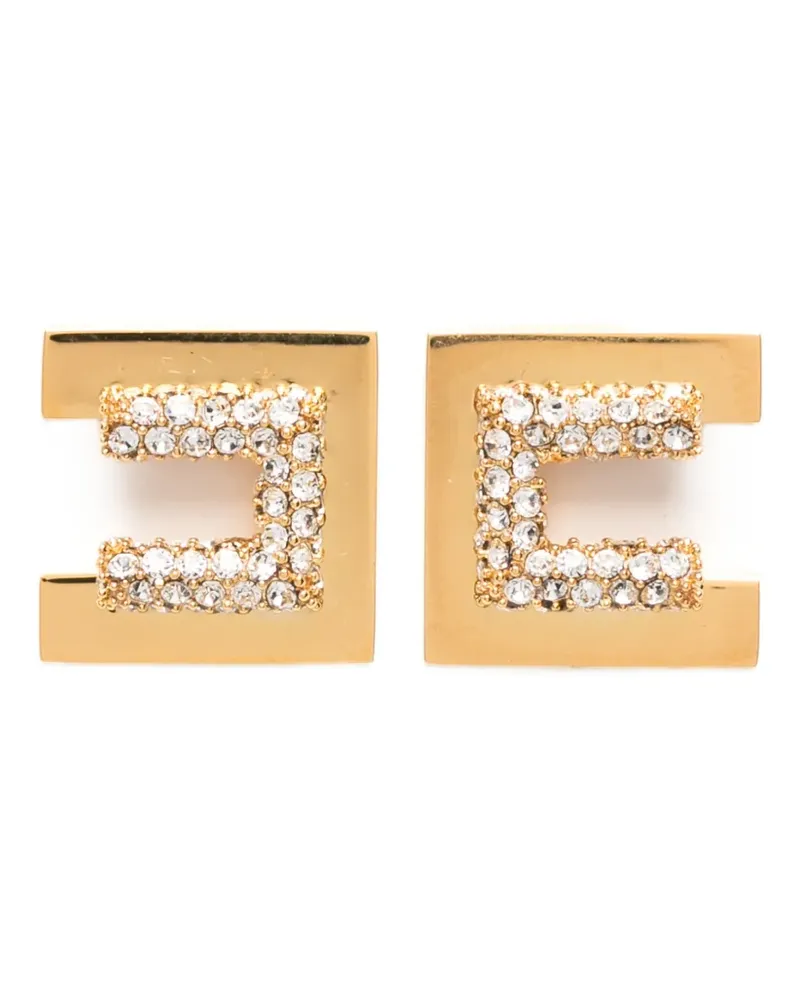 Elisabetta Franchi Ohrringe mit Kristallen - Gold Gold
