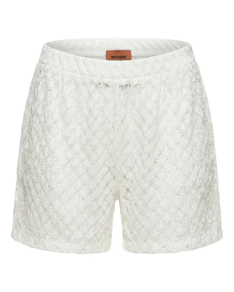 Missoni knitted mini shorts - Weiß Weiß