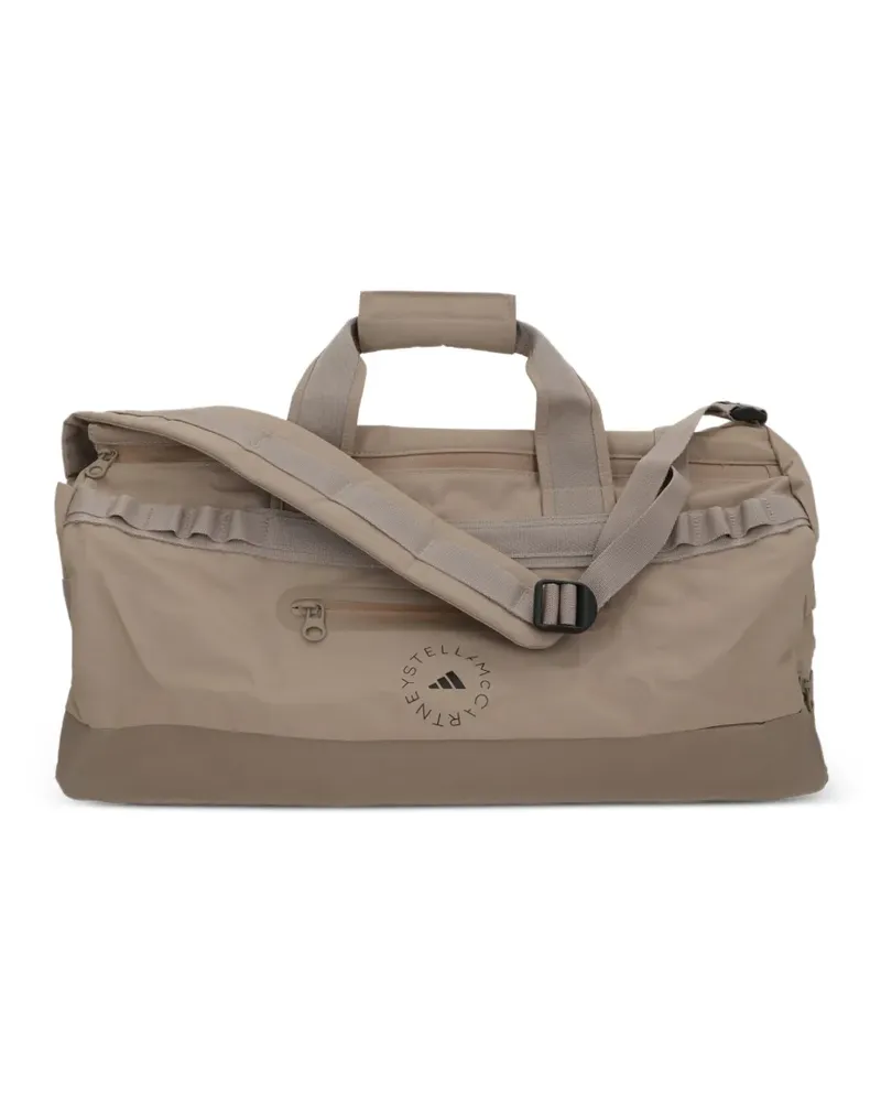 adidas logo-print luggage - Braun Braun