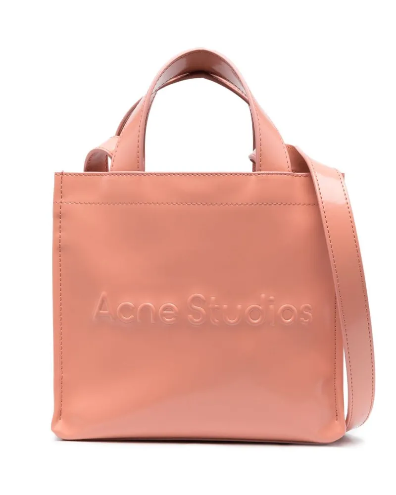Acne Studios Mini Shopper mit Logo-Prägung - Rosa Rosa