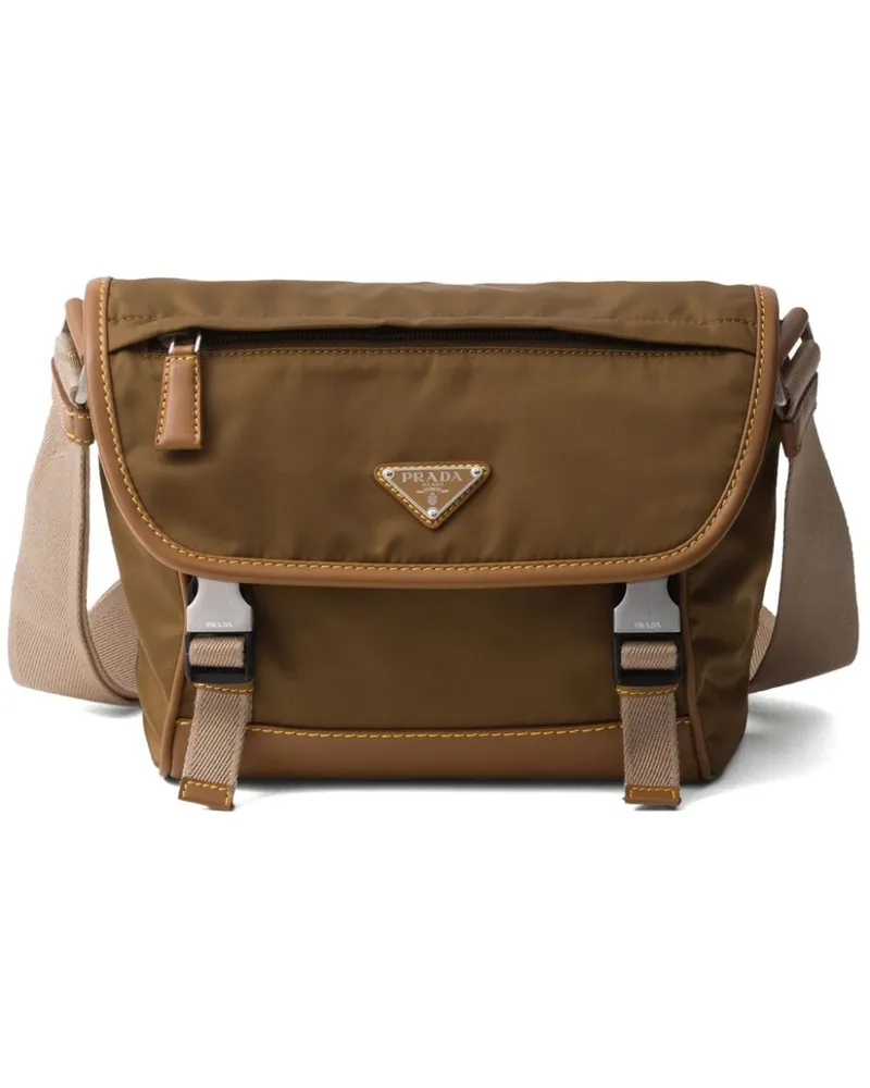 Prada Re-Nylon Kuriertasche mit Triangel-Logo - Braun Braun