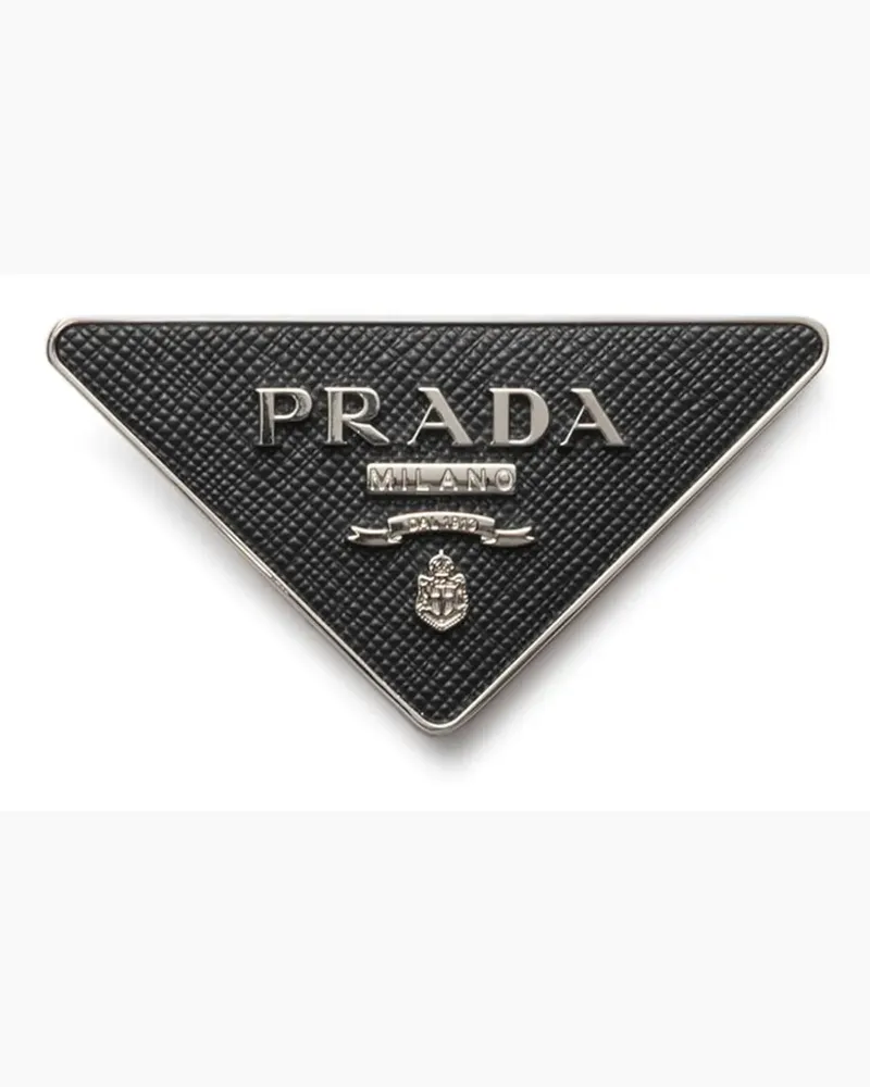 Prada Saffiano Gürtelschnalle - Custom Belts - Silber Silber