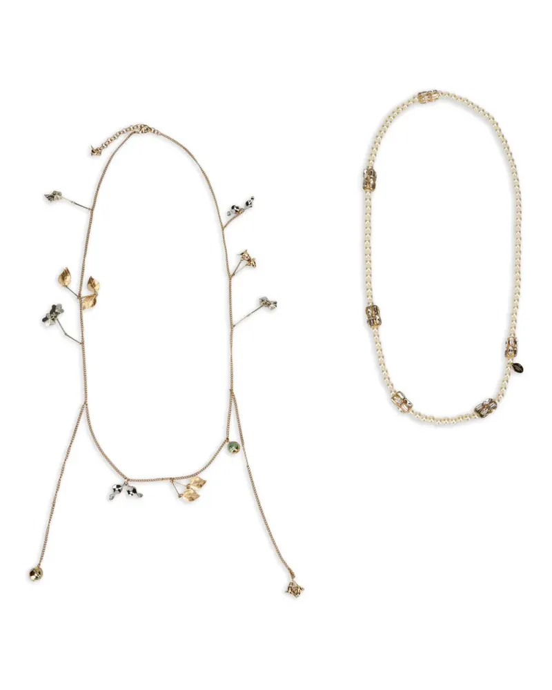 Max Mara Halskette mit poliertem Finish - Gold Gold