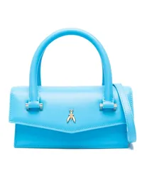 Patrizia Pepe Shopper mit Logo-Schild Blau