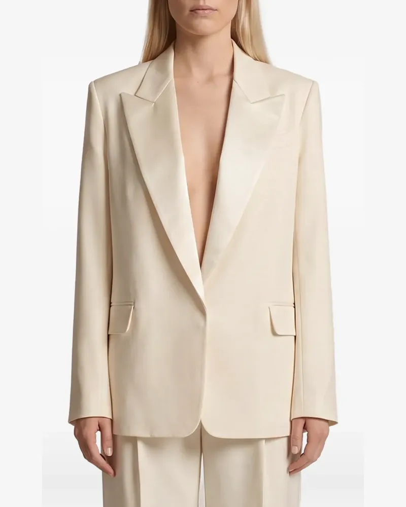 Federica Tosi single-breasted peak-lapel blazer - Weiß Weiß