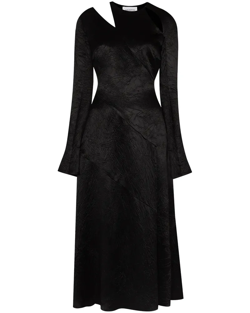 16ARLINGTON Ursina' Midikleid - Schwarz Schwarz