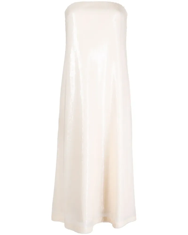 Rokh Semi-transparentes Midikleid - Nude Nude