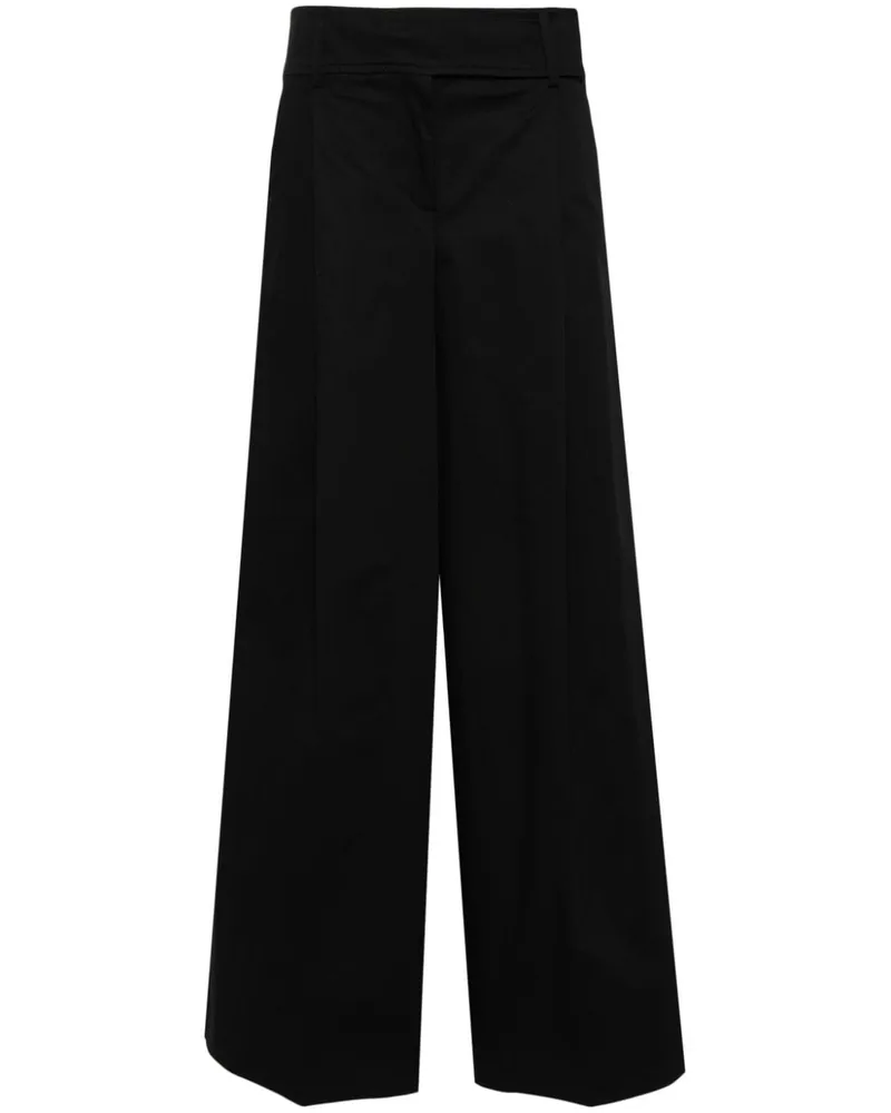 Pinko High-Waist-Hose mit weitem Bein - Schwarz Schwarz
