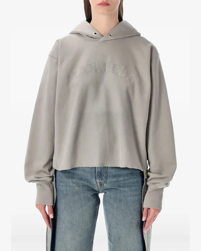 Maison Margiela frayed cotton sweatshirt - Grau Grau