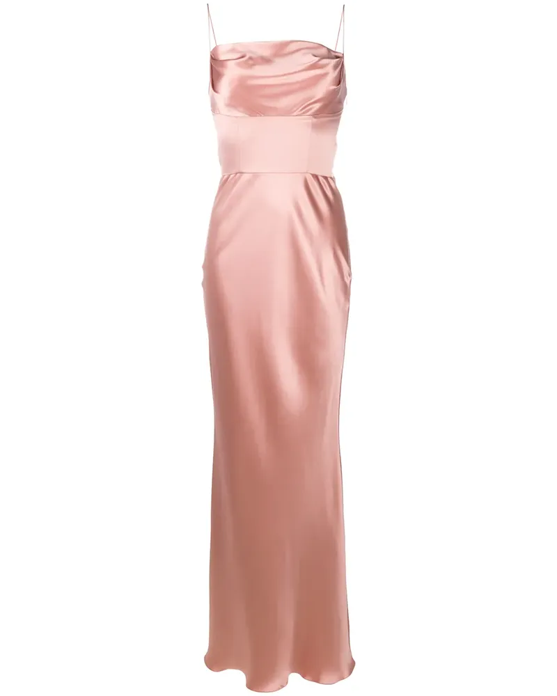 Dolce & Gabbana Seidenkleid mit drapiertem Detail - Rosa Rosa