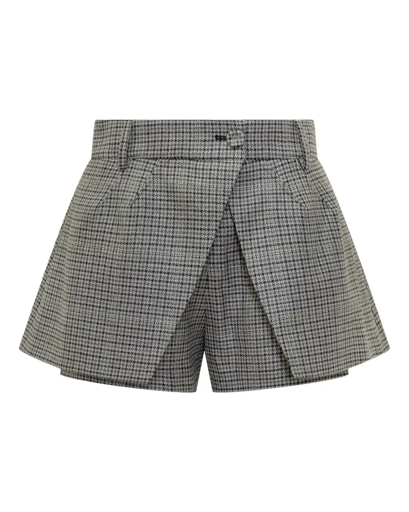 Des Phemmes Hosenrock mit Hahnentrittmuster - Braun Braun