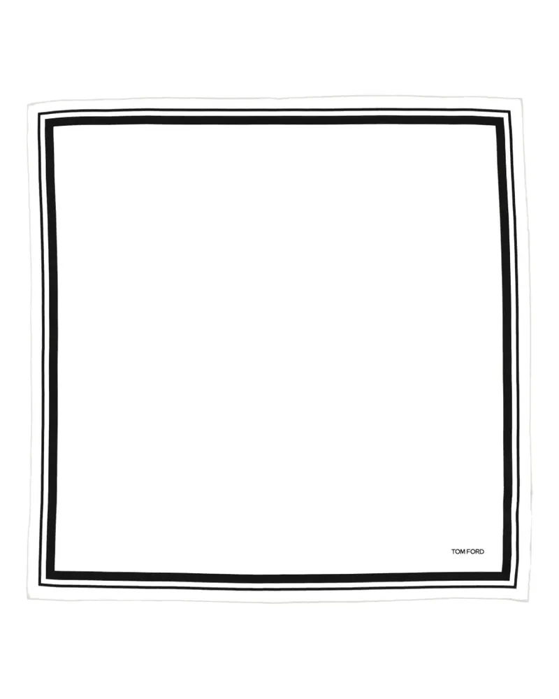 Tom Ford Schal aus Seide - Weiß Weiß