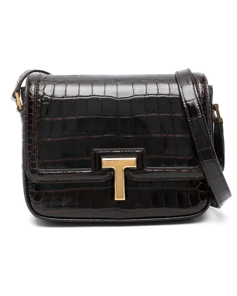 Tom Ford Kleine Wallis Umhängetasche - Braun Braun