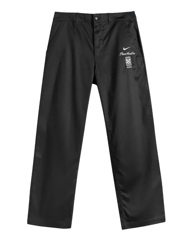 Nike x PEACEMINUSONE x KFA logo-embroidered trousers - Schwarz Schwarz