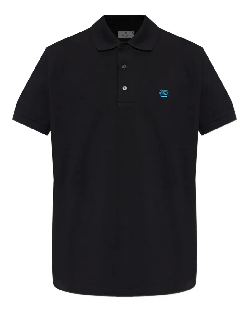 Etro embroidered polo shirt - Schwarz Schwarz