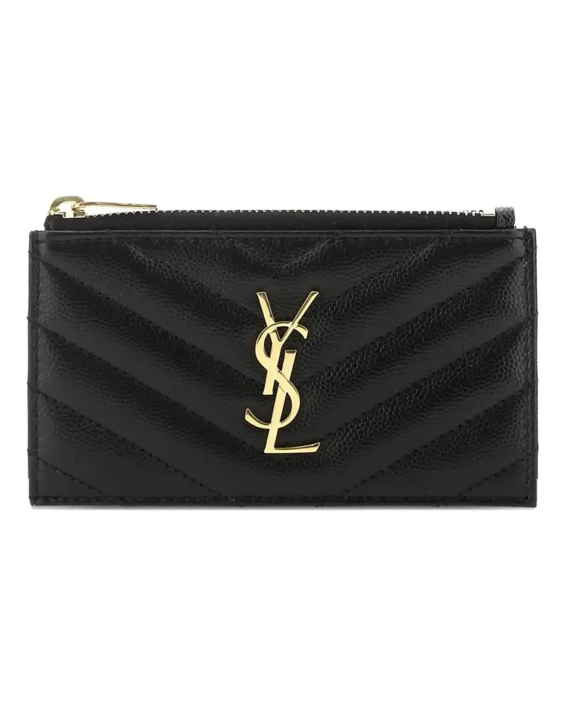 Saint Laurent Cassandre Kartenetui - Schwarz Schwarz