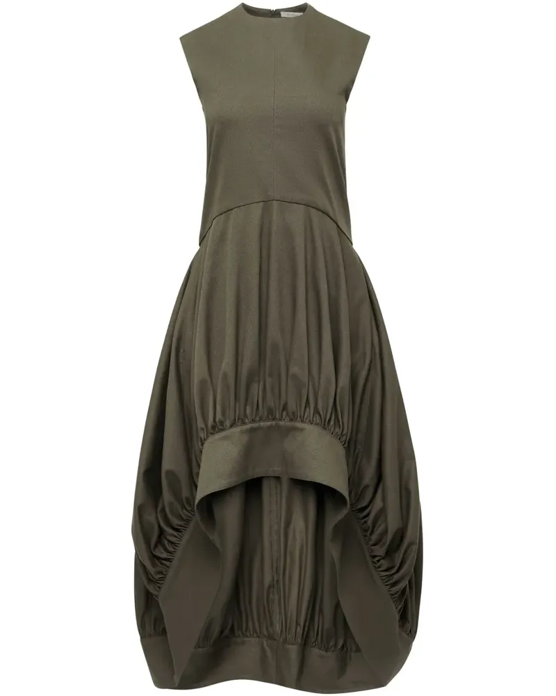 J.W.Anderson Midikleid mit Ballonsaum - Grün Grün
