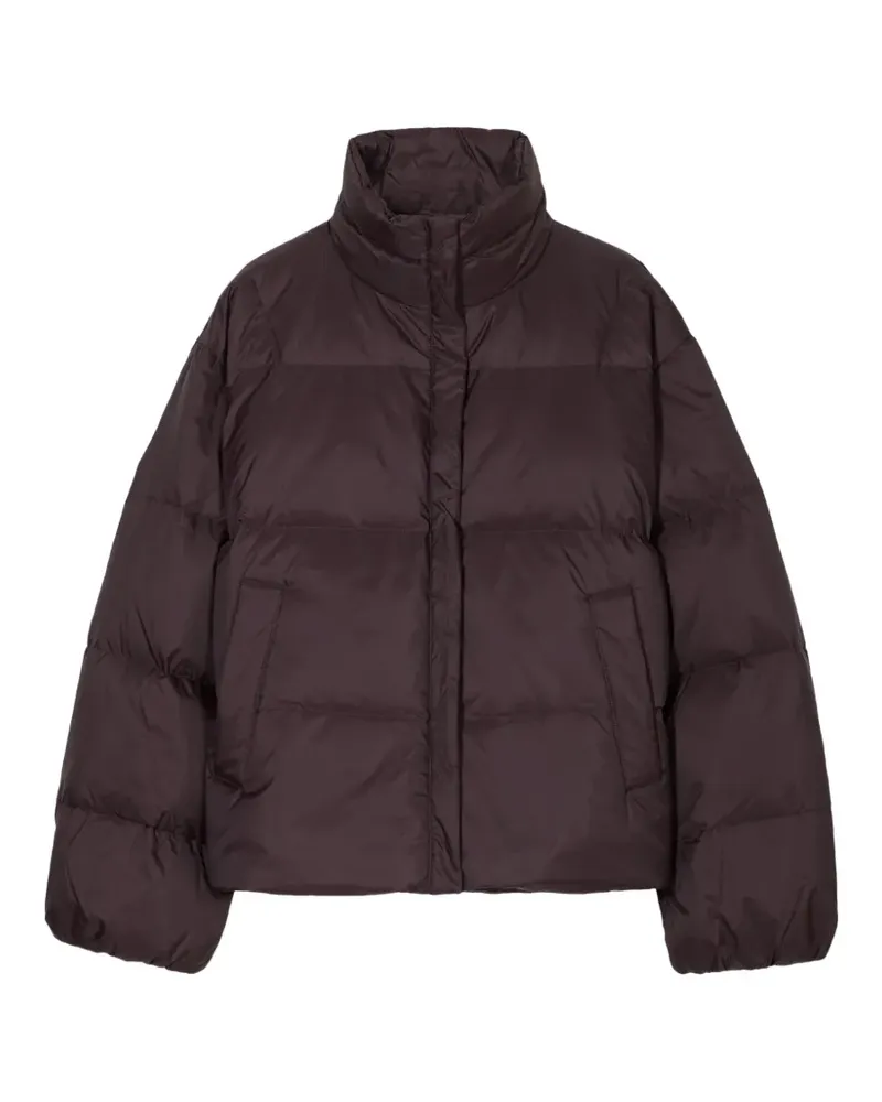 Closed cropped puffer jacket - Violett Violett