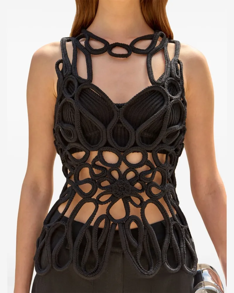 Cult Gaia Danica Strickoberteil - Schwarz Schwarz