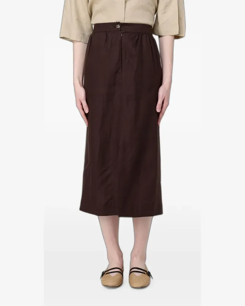 Colmar high-waisted linen midi skirt - Braun Braun