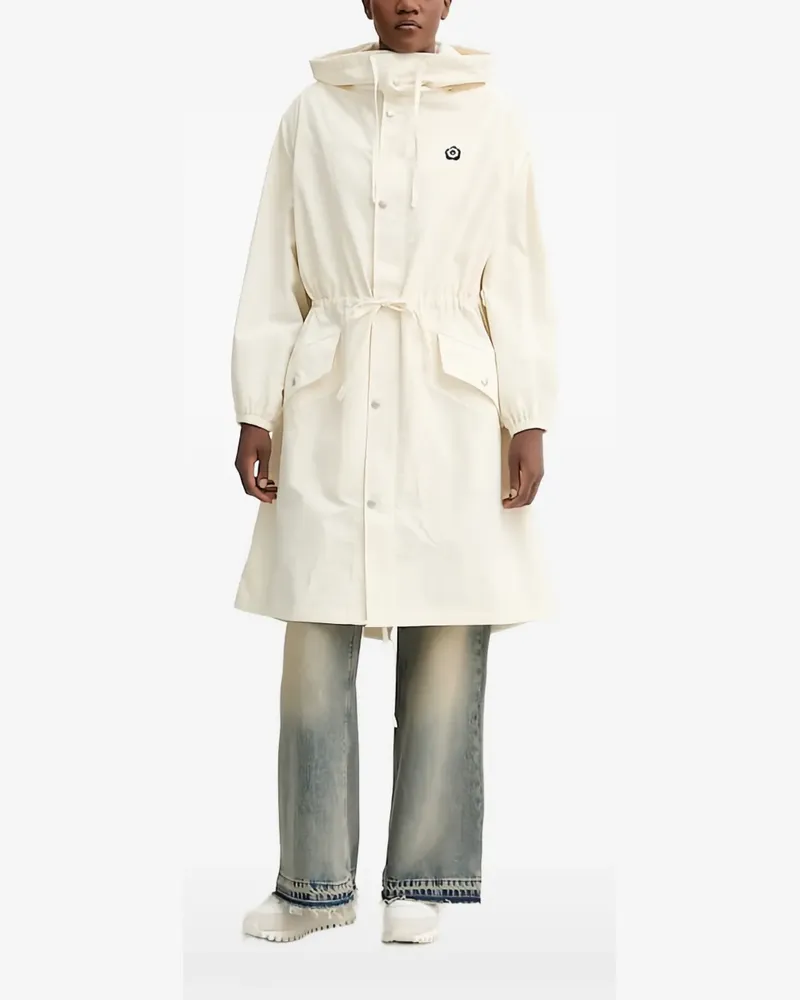Kenzo Boke Flower 2.0 hooded drawstring coat - Nude Nude