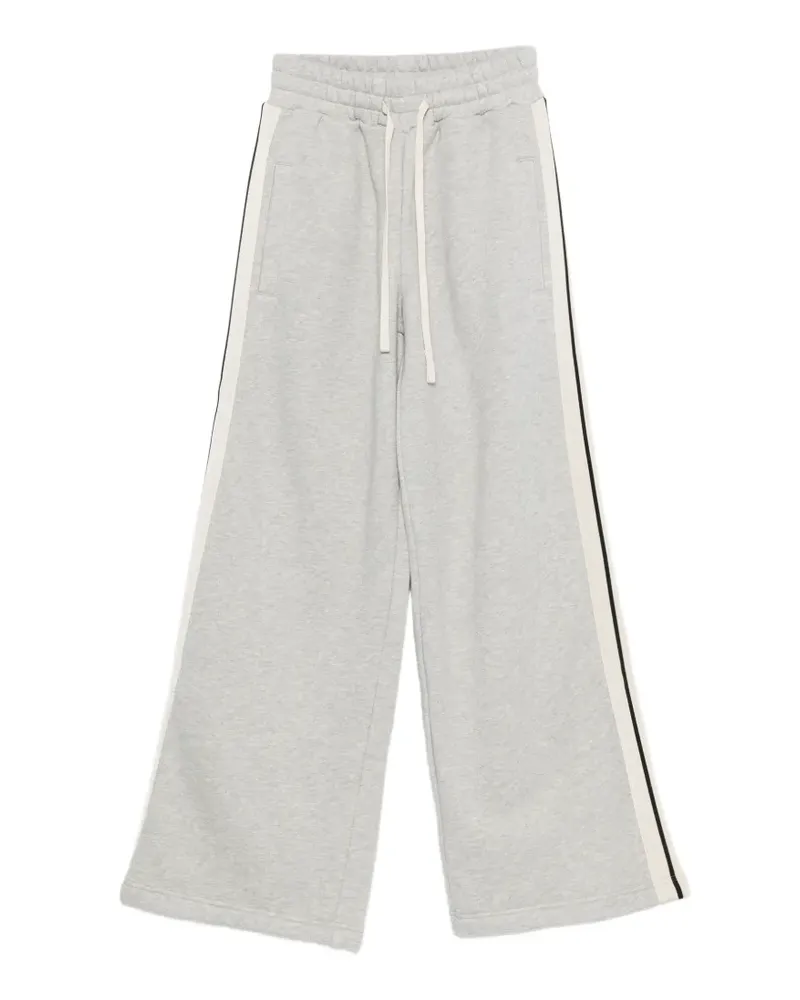 Palm Angels stripe-detail drawstring track pants - Grau Grau