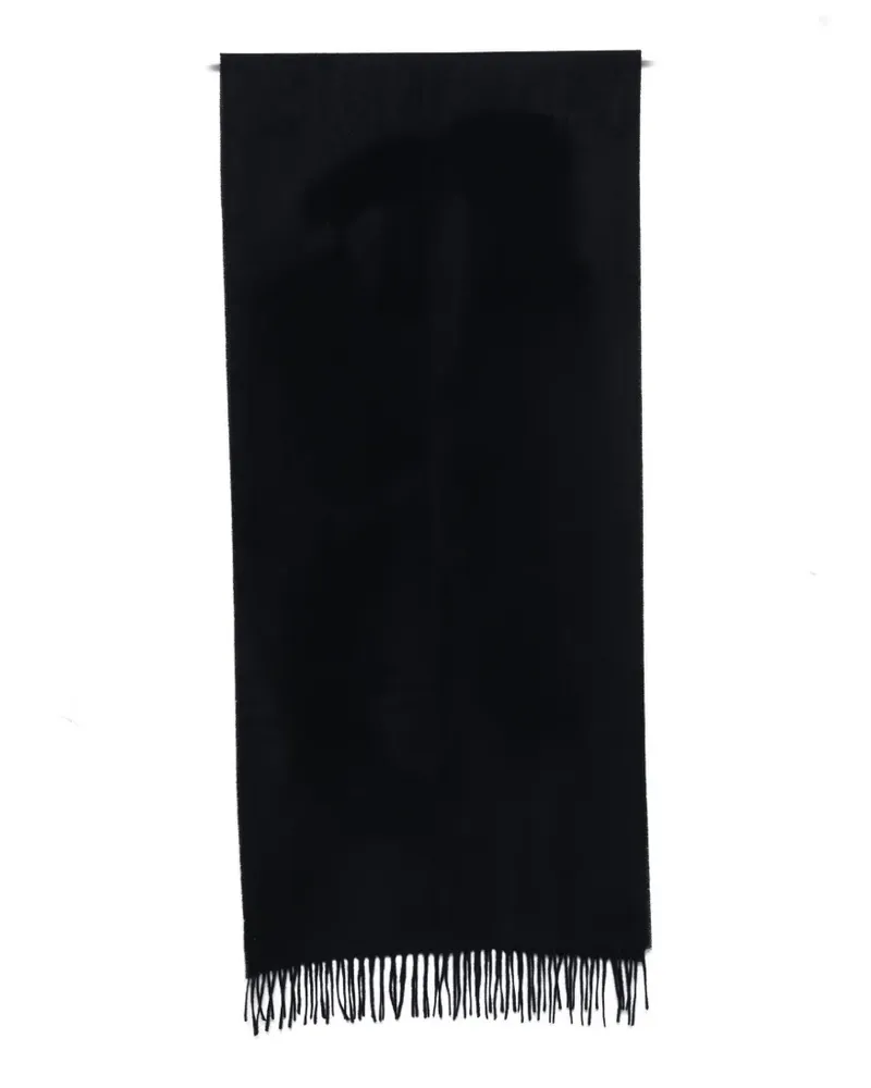 Gran Sasso fringed-edge scarf - Blau Blau