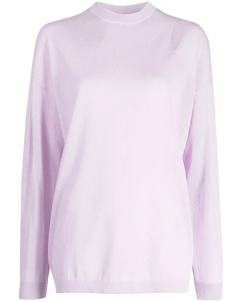 tibi Fein gestrickter Pullover - Violett Violett