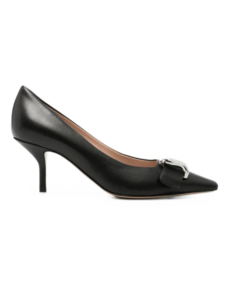 Emporio Armani buckle-detail pointed-toe pumps - Schwarz Schwarz