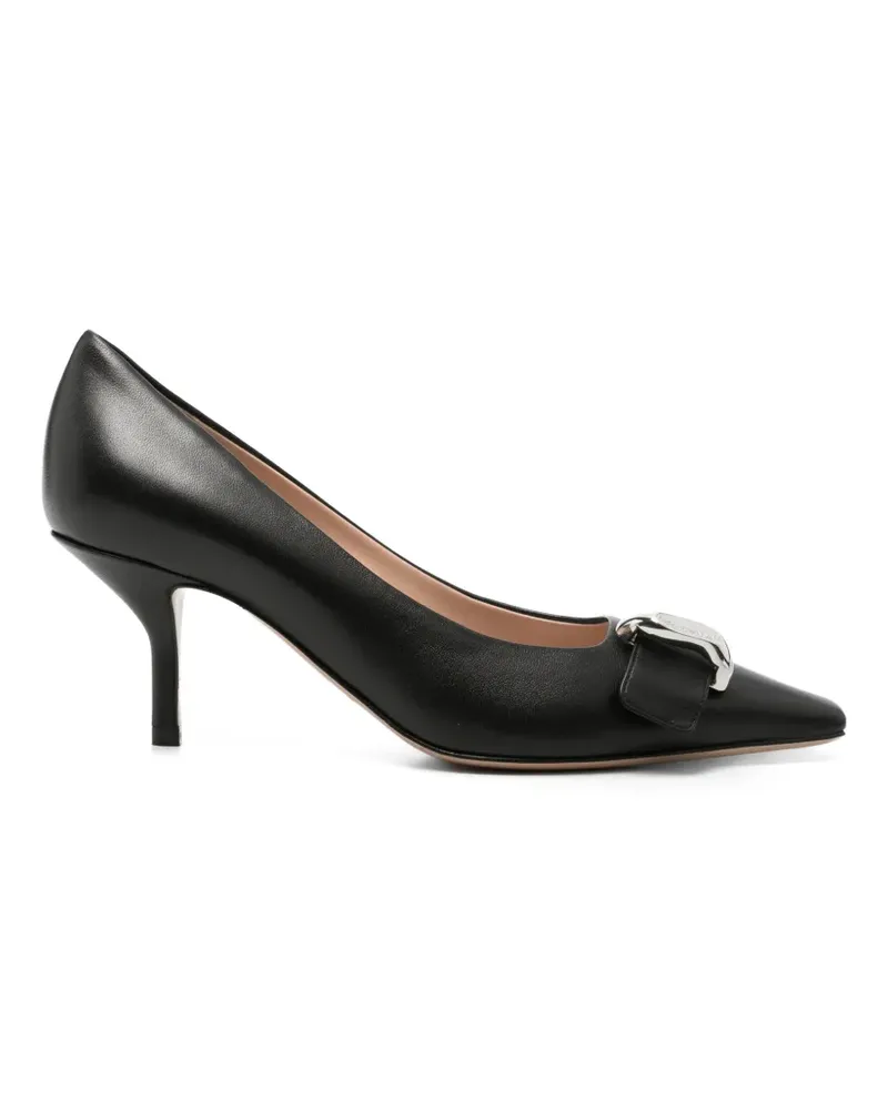 Emporio Armani buckle-detail pointed-toe pumps - Schwarz Schwarz