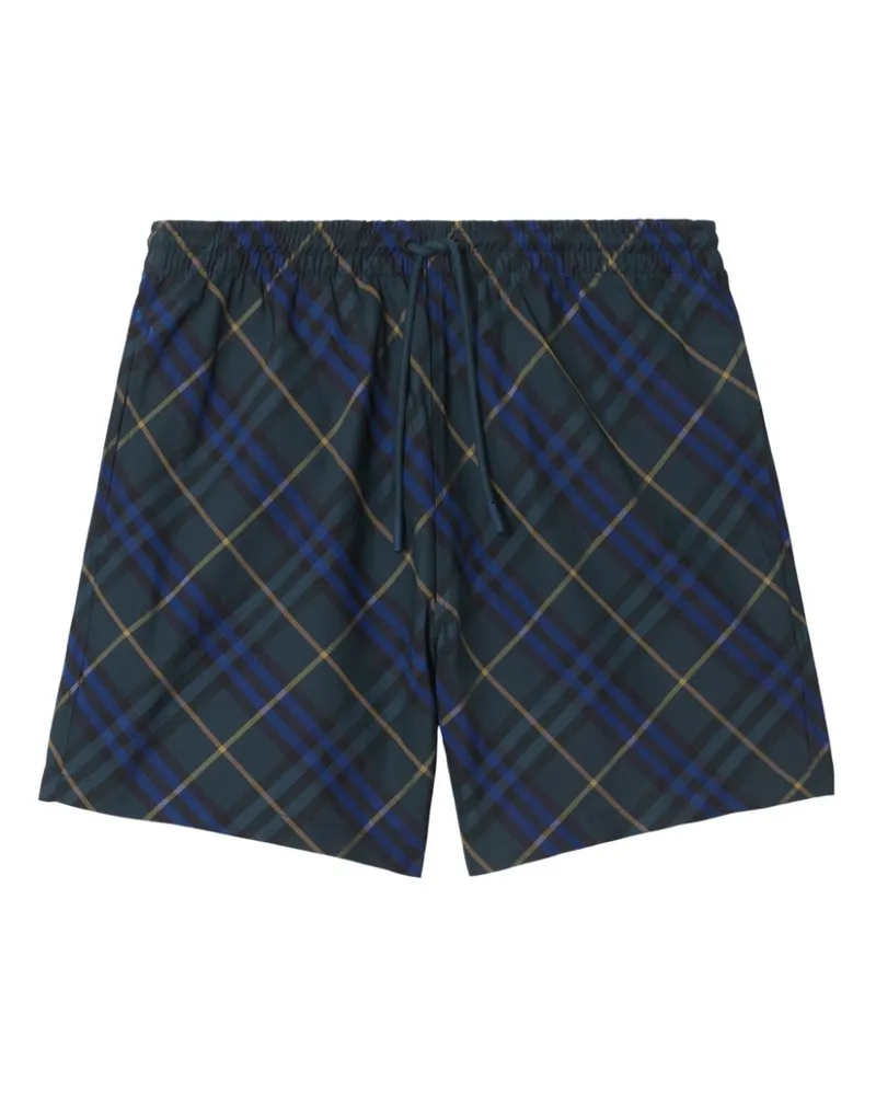 Burberry Karierte Badeshorts - Grün Grün