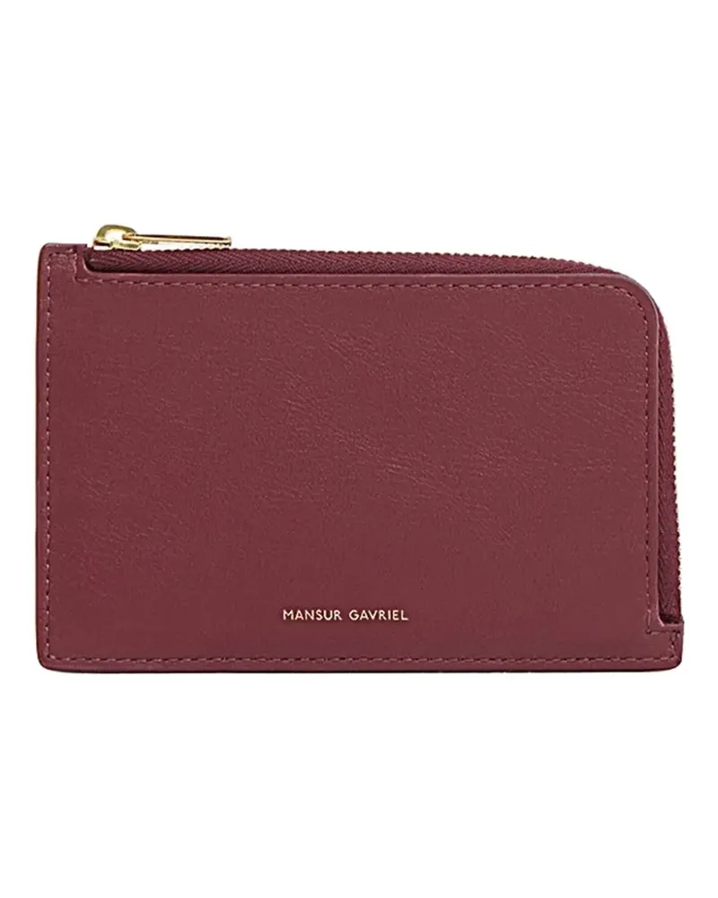Mansur Gavriel Portemonnaie mit Logo-Schild - Rot Rot