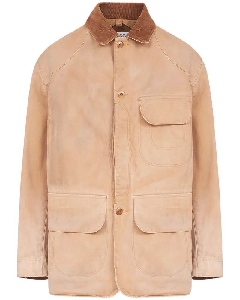 Maison Margiela Jacke mit Cordkragen - Nude Nude