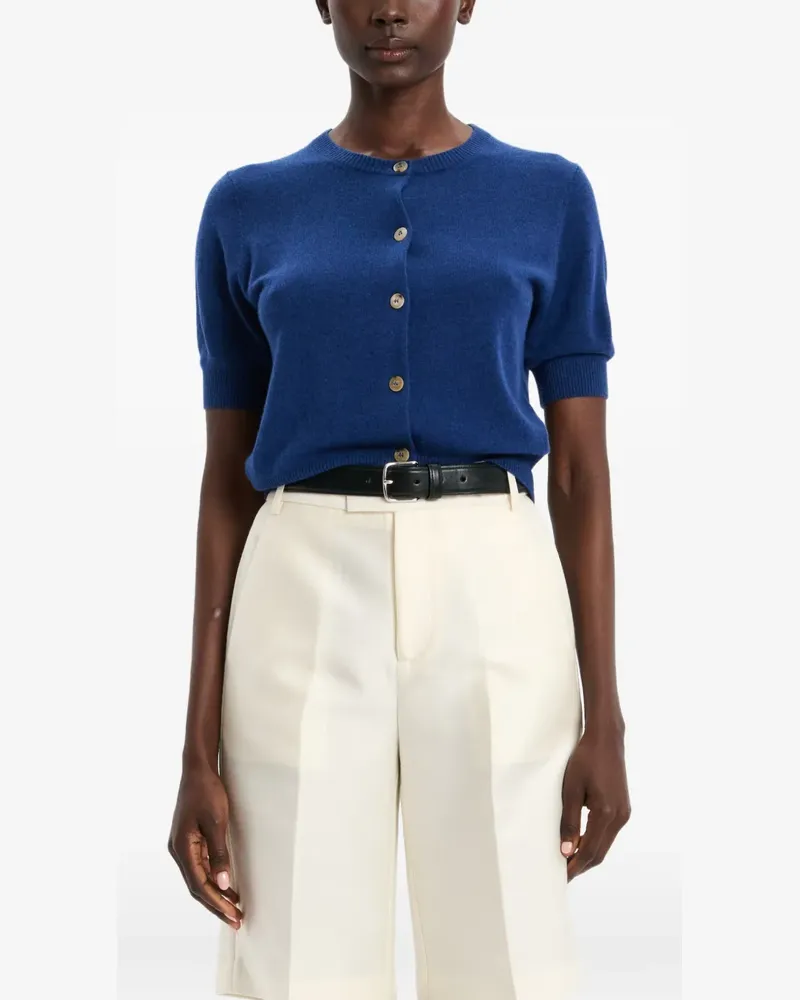 arch4 short-sleeve cardigan - Blau Blau