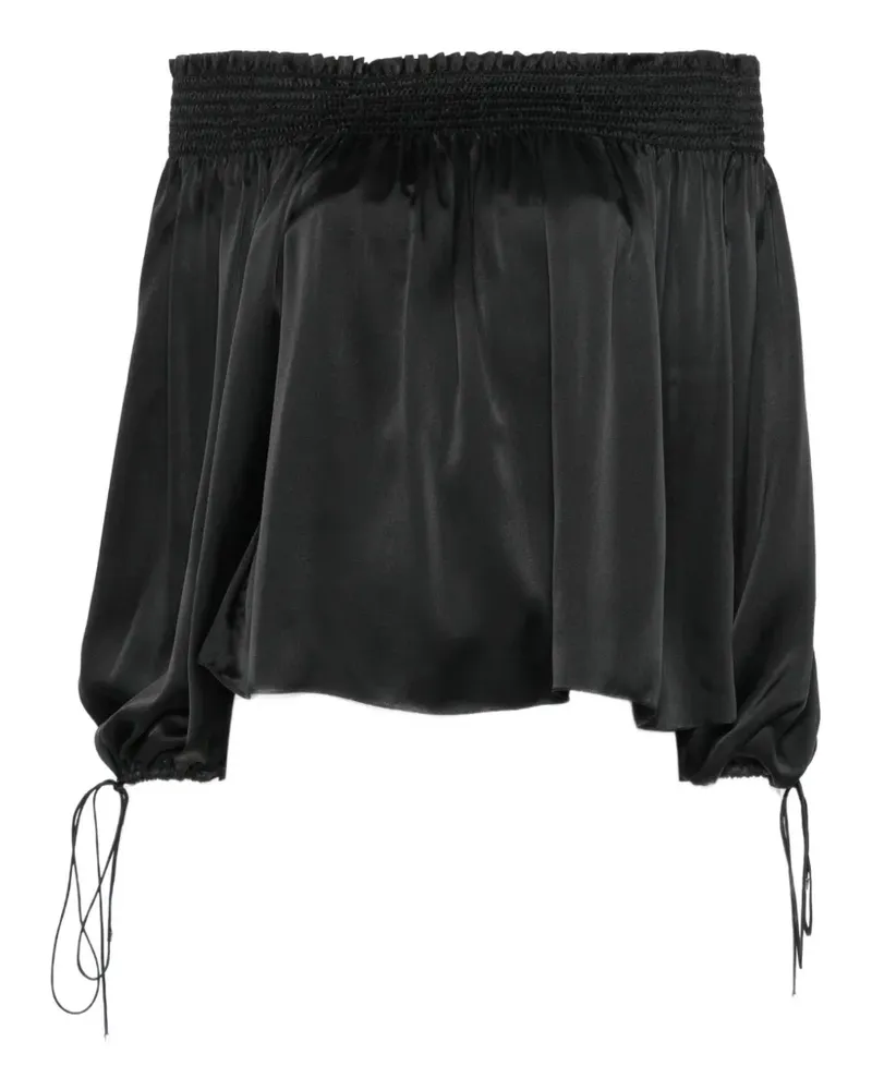 Chloé Schulterfreie Bluse - Schwarz Schwarz