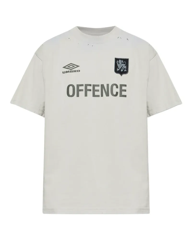 Umbro T-Shirt im Distressed-Look - Grau Grau