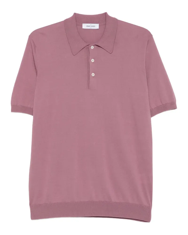 Gran Sasso Gestricktes Poloshirt - Rosa Rosa