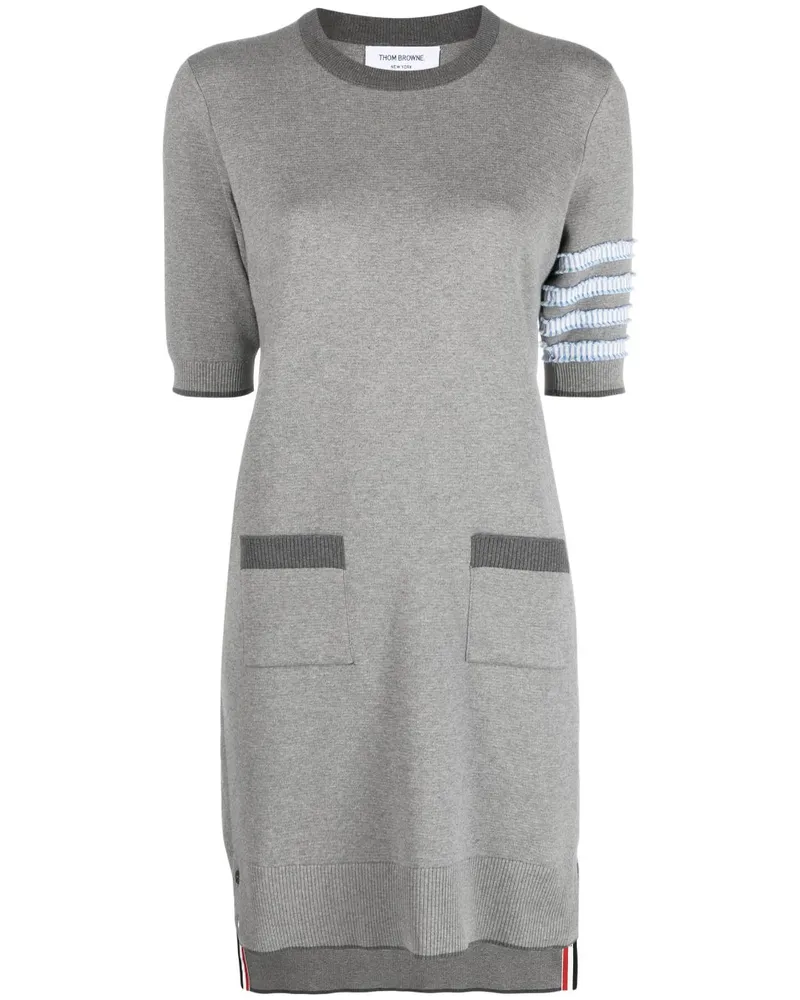Thom Browne Gestreiftes Kleid - Grau Grau