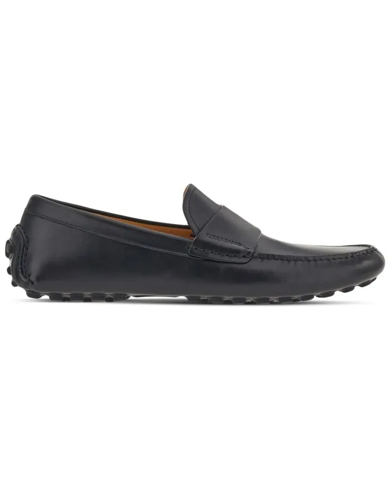 Ferragamo Saddle Loafer - Schwarz Schwarz