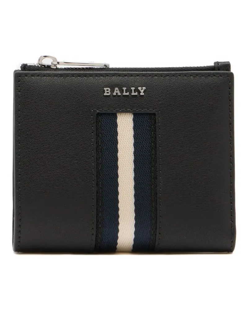 Bally ribbon logo-plaque wallet - Schwarz Schwarz