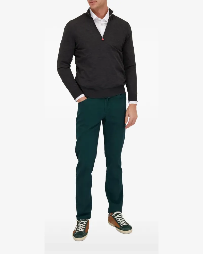 Kiton Klassisches Hemd - Weiß Weiß